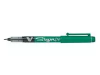 Een Pilot Fineliner V-Sign Pen groen koop je bij ShopXPress