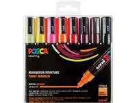 Een Posca paintmarker PC-5M, set van 8 markers in geassorteerde warme kleuren koop je bij ShopXPress