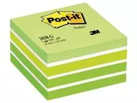 Een Post-It Notes kubus, 450vel, ft 76 x 76 mm, groen koop je bij ShopXPress