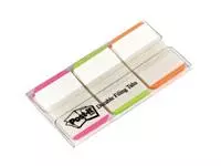 Een Post-it Index Strong, , ft 25,4 x 38 mm, wit met gekleurde rand, 3 kleuren, 22 tabs per kleur koop je bij ShopXPress