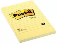 Een Post-it Notes, ft 102 x 152 mm, geel, gelijnd, blok van 100 vel koop je bij ShopXPress