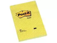 Een Post-it Notes, ft 102 x 152 mm, geel, geruit, blok van 100 vel koop je bij ShopXPress