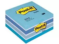 Een Post-it Notes kubus, 450 vel, ft 76 x 76 mm, blauw koop je bij ShopXPress