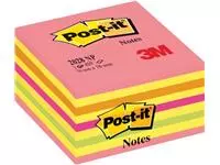 Een Post-it Notes kubus, 450 vel, ft 76 x 76 mm, roze-geel tinten koop je bij ShopXPress