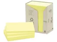 Een Post-it Recycled notes, 100 vel, ft 76 x 127 mm, geel, pak van 16 blokken koop je bij ShopXPress