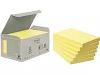 Een Post-it Recycled notes, 100 vel, ft 76 x 127 mm, geel, pak van 6 blokken koop je bij ShopXPress
