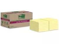 Een Post-it Super Sticky Notes Recycled, 70 vel, ft 47,6 x 47,6 mm, geel, pak van 12 blokken koop je bij ShopXPress