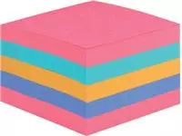 Een Post-it Super Sticky Notes kubus, 440 vel, ft 76 x 76 mm, geassorteerde regenboogkleuren koop je bij ShopXPress