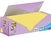 Een Post-it Super Sticky Z-notes, 90 vel, ft 76 x 76 mm, doos van 20 + 4 gratis, geel koop je bij ShopXPress