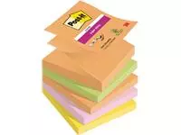 Een Post-it Super Sticky Z-notes Boost, 90 vel, ft 76 x 76 mm, geassorteerde kleuren, pak van 5 blokken koop je bij ShopXPress