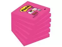 Een Post-it Super Sticky notes, 90 vel, ft 76 x 76 mm, pak van 6 blokken, fuchsia (power pink) koop je bij ShopXPress