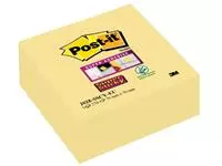 Een Post-it Super Sticky notes kubus, 270 vel, ft 76 x 76 mm, geel koop je bij ShopXPress