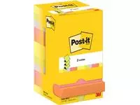 Een Post-it Z-notes, 100 vel, ft 76 x 76 mm, pak van 12 blokken, assorti neonkleuren koop je bij ShopXPress