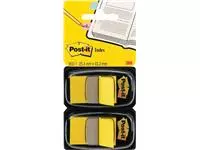 Een Post-it index standaard, ft 24,4 x 43,2 mm, houder met 2 x 50 tabs, geel koop je bij ShopXPress