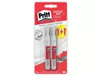 Een Pritt correctiepen Pocket Pen, blister 1 + 1 gratis koop je bij ShopXPress