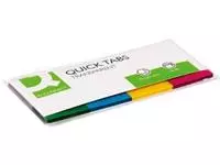 Een Q-CONNECT Quick Tabs, ft 25 x 45 mm, 4 x 40 tabs, geassorteerde kleuren koop je bij ShopXPress