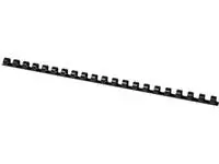 Een Q-CONNECT bindrug 10mm 21 rings 100 stuks zwart koop je bij ShopXPress
