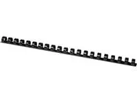 Een Q-CONNECT bindrug 14mm 21 rings 100 stuks zwart koop je bij ShopXPress