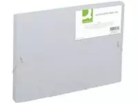 Een Q-CONNECT elastobox, met elastieken, A4, rug 25 mm, transparant koop je bij ShopXPress