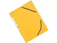 Een Q-CONNECT elastomap, A4, 3 kleppen en elastieken, karton, geel koop je bij ShopXPress