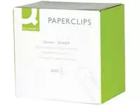 Een Q-CONNECT papierklemmen, 26 mm, doos van 2000 stuks koop je bij ShopXPress