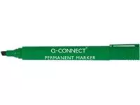 Een Q-CONNECT permanent marker, 2-5 mm, schuine punt, groen koop je bij ShopXPress