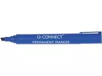Een Q-CONNECT permanente marker, 2-5 mm, schuine punt, blauw koop je bij ShopXPress
