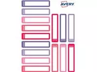 Een Avery Family mini naametiketten, ft 5 x 1 cm, roze/paars, ophangbare etui met 30 etiketten koop je bij ShopXPress