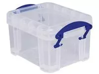 Een Really Useful Box 0,14 liter, transparant koop je bij ShopXPress