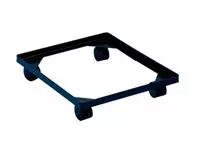 Een Really Useful Box accessoire onderstel met wieltjes (diameter: 4,5 mm), in zwarte PVC koop je bij ShopXPress