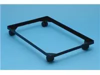 Een Really Useful Box accessoire onderstel uit staal, met wieltjes (diameter: 4,5 mm) uit zwarte PVC koop je bij ShopXPress