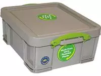 Een Really Useful Box opbergdoos 18 liter, gerecycleerd, grijs koop je bij ShopXPress