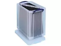 Een Really Useful Box opbergdoos 25 liter, transparant koop je bij ShopXPress