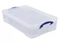 Een Really Useful Box opbergdoos 33 liter, transparant koop je bij ShopXPress