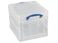 Een Really Useful Box opbergdoos 35 liter opvouwbaar, transparant koop je bij ShopXPress