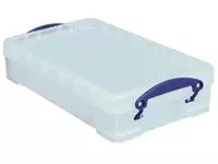 Een Really Useful Box opbergdoos 4 liter, transparant koop je bij ShopXPress