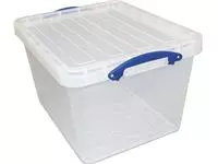 Een Really Useful Box opbergdoos 40 l, nestbaar, transparant koop je bij ShopXPress