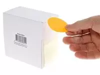 Een Rillprint ronde etiketten, diameter 50 mm, rol van 500 stuks, fluo oranje koop je bij ShopXPress