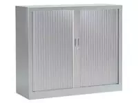 Een Roldeurkast, hoogte 136 cm, aluminium koop je bij ShopXPress
