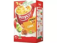 Een Royco Minute Soup curry met croutons, pak van 20 zakjes koop je bij ShopXPress