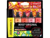 Een STABILO BOSS ORIGINAL markeerstift Arty, kartonnen etui van 5 stuks in geassorteerde kleuren koop je bij ShopXPress