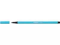 Een STABILO Pen 68 viltstift, azuurblauw koop je bij ShopXPress