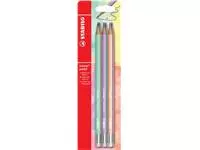 Een STABILO Swano pastel potlood, HB, met gom, blister van 6 stuks in geassorteerde kleuren koop je bij ShopXPress