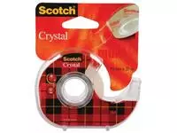 Een Scotch Plakband Crystal ft 19 mm x 25 m, blister met 1 afroller met 1 rolletje koop je bij ShopXPress