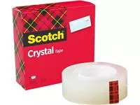Een Scotch Plakband Crystal ft 19 mm x 33 m, doos met 1 rolletje koop je bij ShopXPress