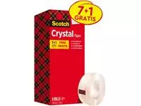 Een Scotch plakband Crysal Tape, ft 19 mm x 33m, 1 x value pack met 8 rollen waarvan 1 gratis koop je bij ShopXPress