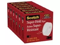 Een Scotch plakband Super Hold, ft 19 mm x 25,4 m, pak van 6 rollen koop je bij ShopXPress