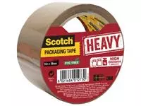 Een Scotch verpakkingsplakband Heavy, ft 50 mm x 50 m, bruin, per stuk koop je bij ShopXPress