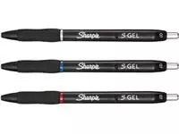 Een Sharpie S-gel roller, medium punt, blister van 3 stuks, blauw koop je bij ShopXPress