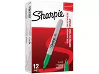 Een Sharpie permanent marker, 1 mm, groen koop je bij ShopXPress
